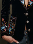 Apolline | Multicoloured Embroidered Blazer 5
