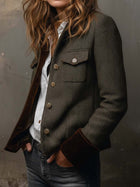 Honorine | Vintage Blazer with Contrasting Piping 2