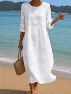 Vestido casual de mujer con estampado floral 1