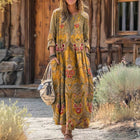 Gabriela | Vestido Maxi Floral de Estilo Libre 1