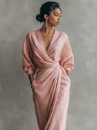Lorena Vestido Maxi con Escote en V 4