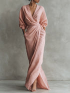 Lorena Vestido Maxi con Escote en V 1