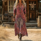 Renata | Vestido Maxi Bohemio Fluido 1