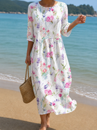 Vestido casual de mujer con estampado floral 1