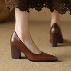 Emilia | Zapatos de Salón Clásicos con Tacón Ancho 4