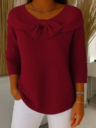 Trinidad | Jersey con Lazo y Cuello Redondo 4