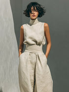Joana Conjunto Elegante de Algodón y Lino 5