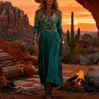 Alejandra | Vestido Maxi Bohemio Fluido 2