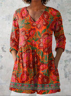 Felicità | Blusa larga a V 1