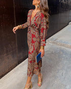 Isadora™ | Vestido Midi Estampado 4