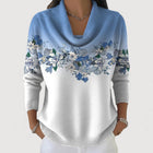 Alba | Jersey Floral con Cuello Vuelto 3