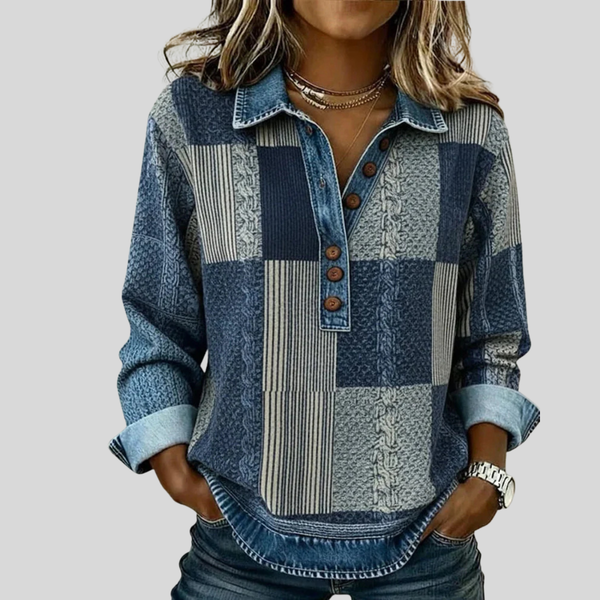 Serena | Buzo Patchwork por Bloques de Color