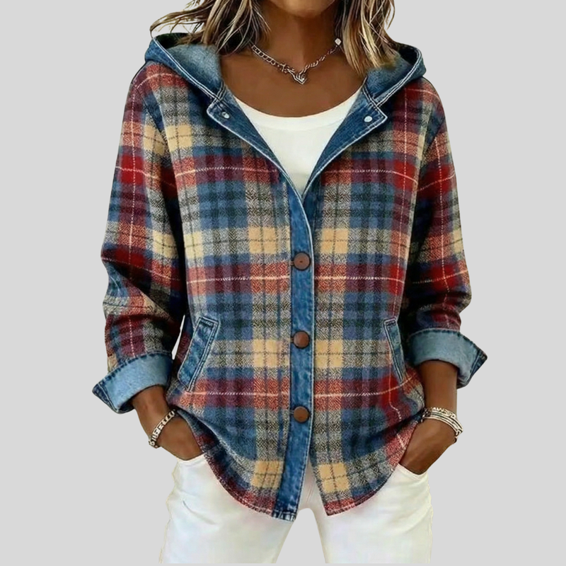 Florencia | Camisa-Chaqueta a Cuadros con Capucha