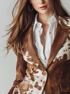 Agathe | Vintage Printed Cow Blazer Eco-Friendly 3