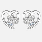 Aretes Huella y Corazón en Zirconia 3