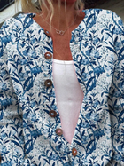 Cárdigan de Botones con Estampado Floral 2