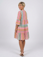 Maelle | Geometric Print V Neck Tiered Knee Length Dress 3