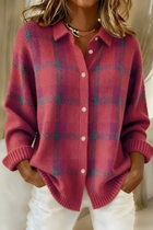 Candela | Chaqueta de Punto de Cuadros 3