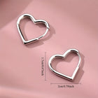 Pilar - Pendientes Dorados en Forma de Corazón de Acero Inoxidable 5
