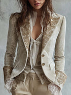 Constance | Ivory Blazer Tailored Embroidery 1