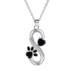 Collar Símbolo infinito Corazones huella de Huella 4