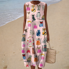 Vestido de verano cómodo sin mangas 1