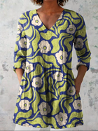 Galina | Blusa larga con escote en V 1
