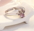 Set de joyería Huella Oro rosa - 4 Pièces con Corazón en Zirconia (Anillo, Collar, Aretes, Pulsera) 5