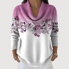 Alba | Jersey Floral con Cuello Vuelto 1