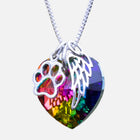Collar conmemorativo Arcoíris con Colgante Corazón 3