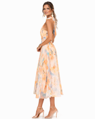 Aurora™ | Vestido de Cuello Halter con Estampado Acuarela 3