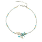 Pulsera de cheville Étoile y Coquillage con Pierres Naturelles 2