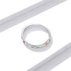 Anillo en Plata de ley con motif de Huella 4