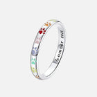 Anillo en Plata de ley con motif de Huella 1
