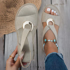 Skylar | Sandalias planas con hebilla metálica 4