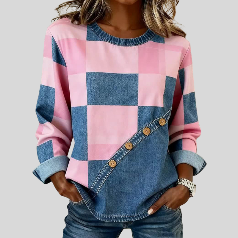 Talia | Buzo Patchwork por Bloques de Color