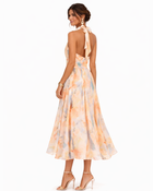 Aurora™ | Vestido de Cuello Halter con Estampado Acuarela 4