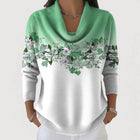 Alba | Jersey Floral con Cuello Vuelto 5