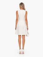 Vestido Mini Elegante Sin Mangas con Recorte 4