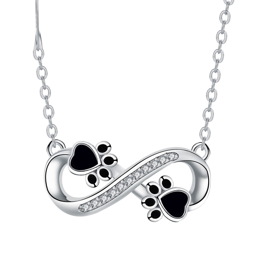 Collar Empreinte de Huella Infini con Zirconia