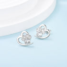 Aretes Huella y Corazón en Zirconia 4