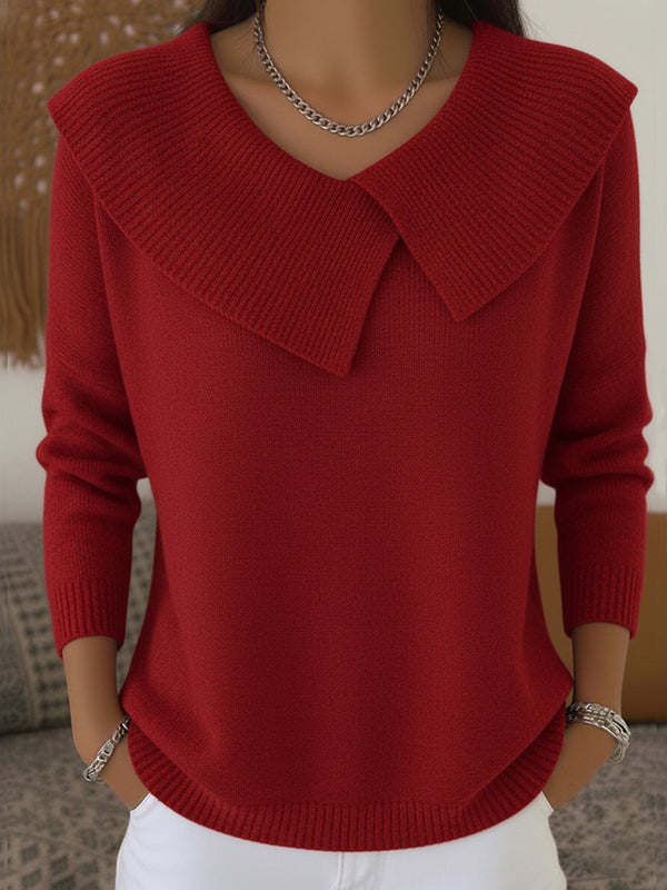 Gabriela | Jersey Tejido Cuello Drapeado