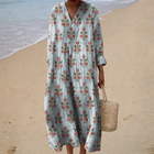Vestido de Verano Impreso que Realza 1