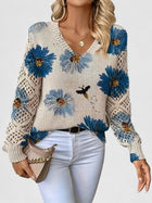 Luciana | Jersey Floral Calado 1