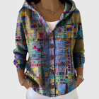 Paloma | Chaqueta de Punto Estampada con Capucha 1