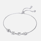 Pulsera Huella de Gato en Plata de ley - Talla ajustable 2