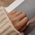 Anillo en Plata de ley con motif de Huella 2