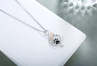 Collar Huella de Perro de la suerte con Corazón, Os y infinito - Colgante Siempre en mi Corazón 5
