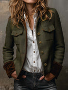 Fernanda | Blazer Vintage con Vivo Contrastante 1