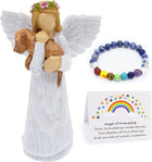 Set Regalo conmemorativo para Perro con figura Ángel de l'amitié y Pulsera chakra Puente de l'Arcoíris 1
